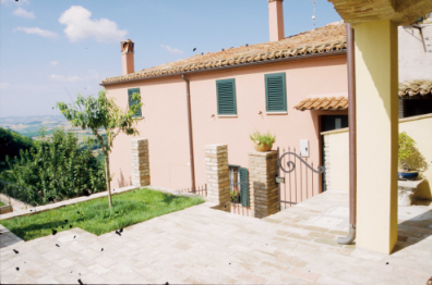 bed and breakfast dalla postina, cortile